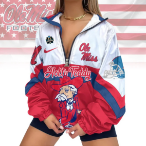 Limited Edition – Customized NCAA Ole Miss Rebels V-Neck Zipper Sweatshirt Jacket