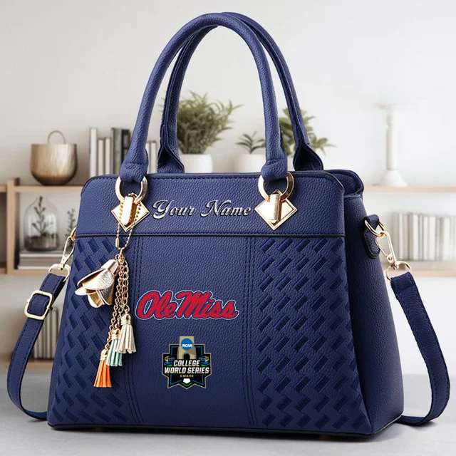 Limited Edition – Customized NCAA Ole Miss Rebels Zip Handbag Multicolor - Image 2