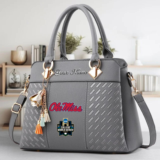 Limited Edition – Customized NCAA Ole Miss Rebels Zip Handbag Multicolor - Image 4