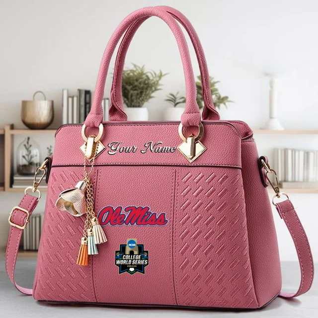 Limited Edition – Customized NCAA Ole Miss Rebels Zip Handbag Multicolor - Image 5