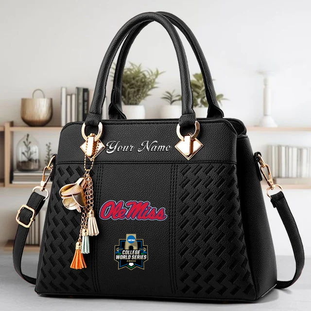 Limited Edition – Customized NCAA Ole Miss Rebels Zip Handbag Multicolor