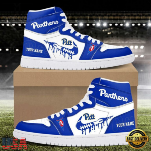 Limited Edition – Customized NCAA Pittsburgh Panthers Air Jordan 1 Shoes