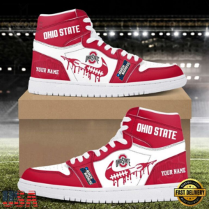 Limited Edition – Customized NCAA Ohio State Buckeyes Air Jordan 1 Shoes