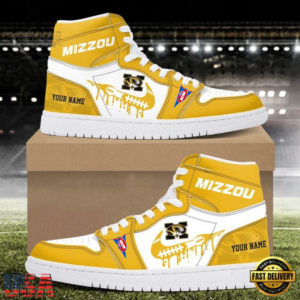 Limited Edition – Customized NCAA Missouri Tigers Air Jordan 1 Shoes