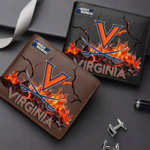 Limited Edition – Customized NCAA Virginia Cavaliers Leather Wallet