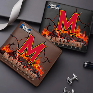 Limited Edition – Customized NCAA Maryland Terrapins Leather Wallet