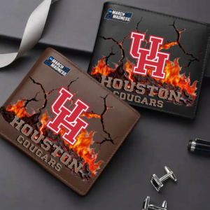 Limited Edition – Customized NCAA Houston Cougars Leather Wallet