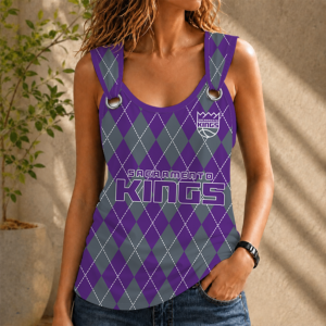 Limited Edition – Customized Nba Sacramento Kings O-Ring Shoulder Tank Top