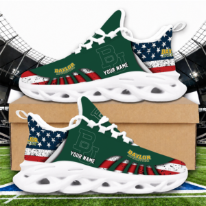 Limited Edition – New Customized NCAA Baylor Bears Strappy Unisex Max Soul Sneakers
