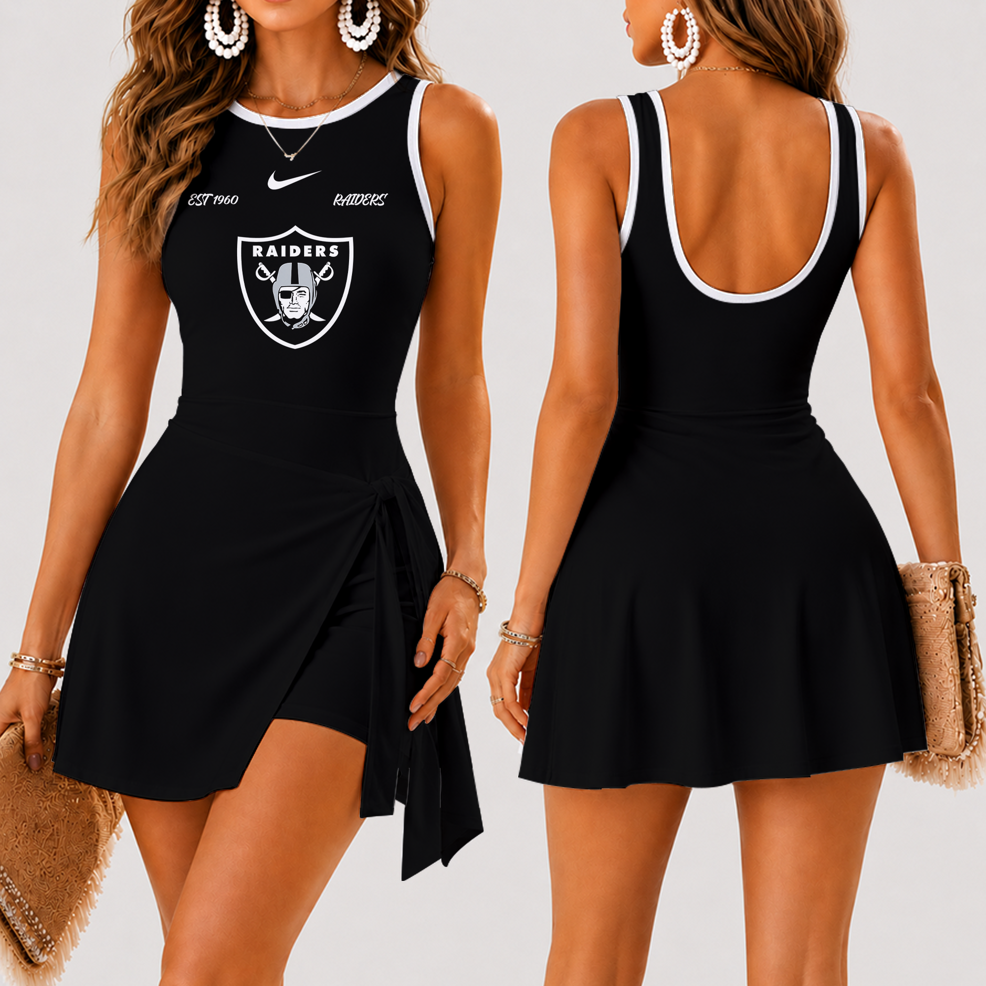 Limited Edition – Customized NFL Las Vegas Raiders Women’s Summer Skort Dress