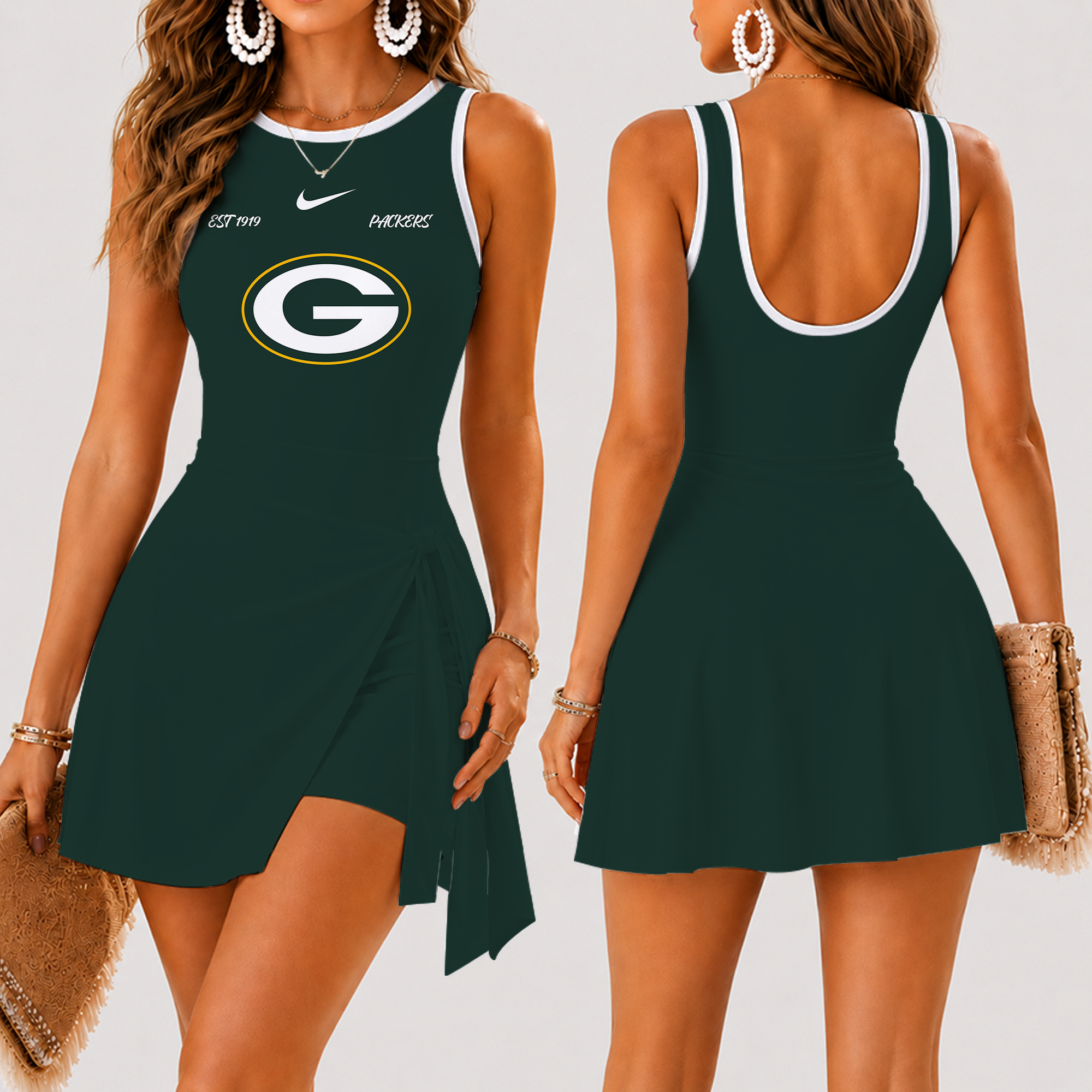 Limited Edition – Customized NFL Green Bay Packers Women’s Summer Skort Dress