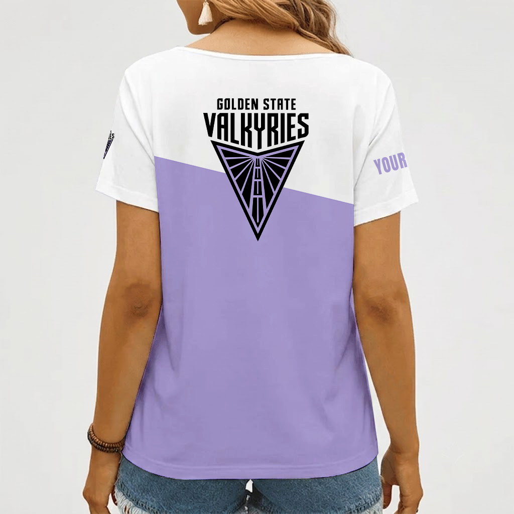 Limited Edition – Customized WNBA Golden State Valkyries V-Neck Female Shirt - Image 2