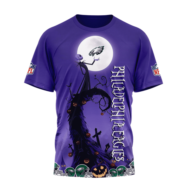 Limited Edition – Customized NFL Philadelphia Eagles Halloween The Nightmare Apparel - Image 2