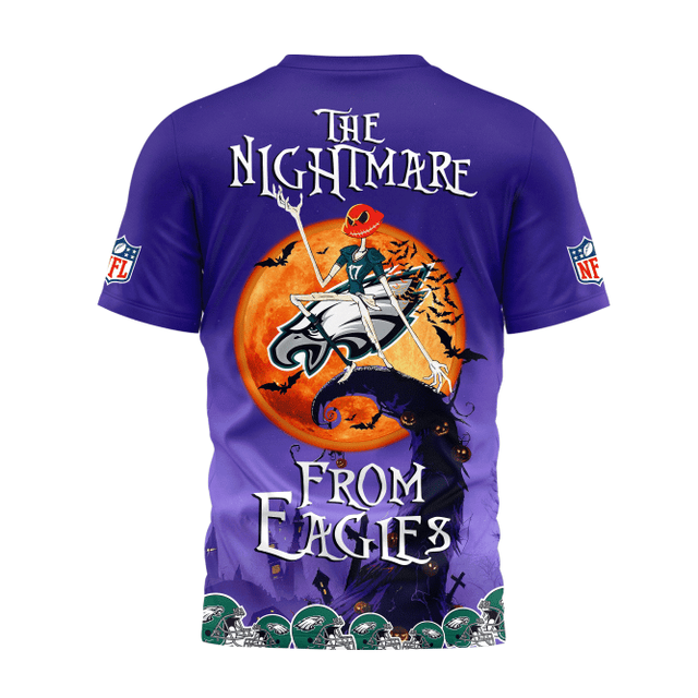 Limited Edition – Customized NFL Philadelphia Eagles Halloween The Nightmare Apparel - Image 3