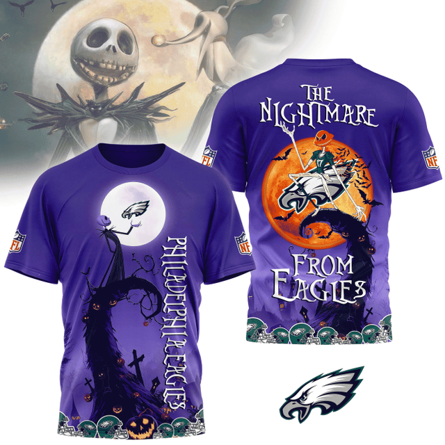 Limited Edition – Customized NFL Philadelphia Eagles Halloween The Nightmare Apparel