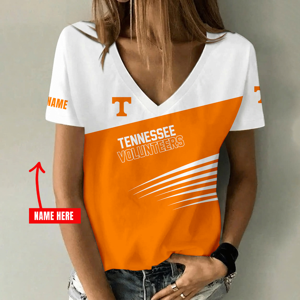Limited Edition – Customized NCAA Tennessee Volunteers V-Neck Female Shirt