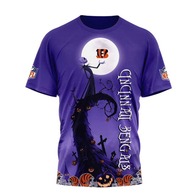 Limited Edition – Customized NFL Cincinnati Bengals Halloween The Nightmare Apparel - Image 2