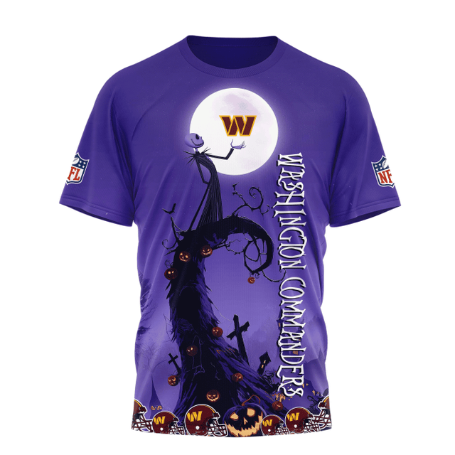 Limited Edition – Customized NFL Washington Commanders Halloween The Nightmare Apparel - Image 2