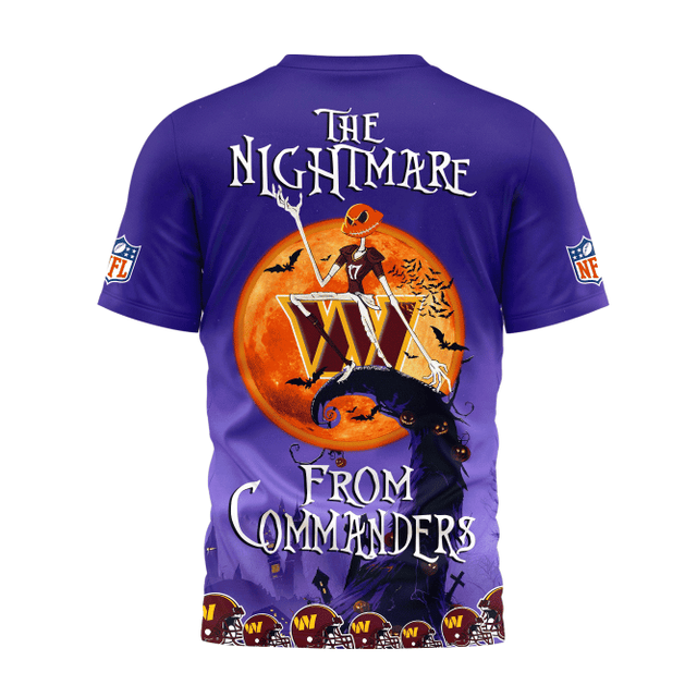 Limited Edition – Customized NFL Washington Commanders Halloween The Nightmare Apparel - Image 3