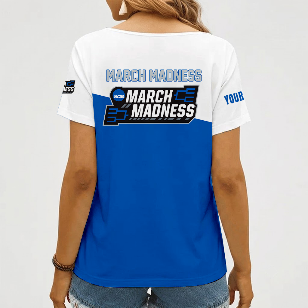 Limited Edition – New Customized NCAA March Madness Strappy V-Neck Female Shirt - Image 2