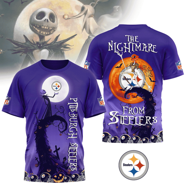 Limited Edition – Customized NFL Pittsburgh Steelers Halloween The Nightmare Apparel