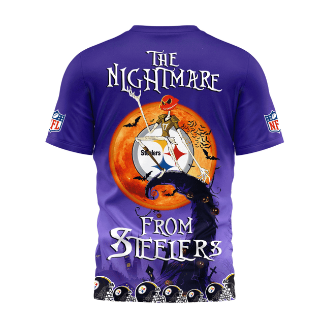 Limited Edition – Customized NFL Pittsburgh Steelers Halloween The Nightmare Apparel - Image 3