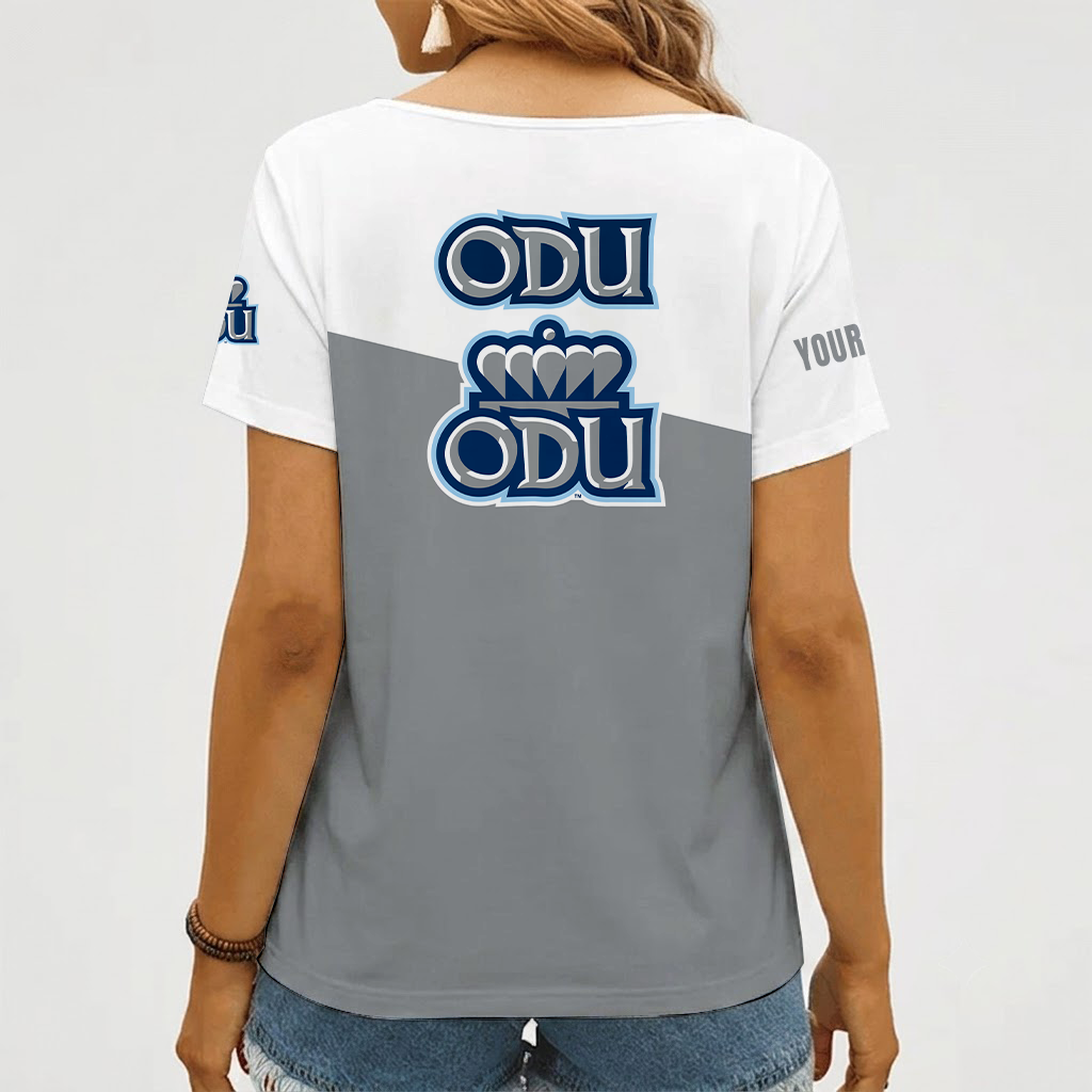 Limited Edition – Customized NCAA Old Dominion Monarchs V-Neck Female Shirt - Image 2