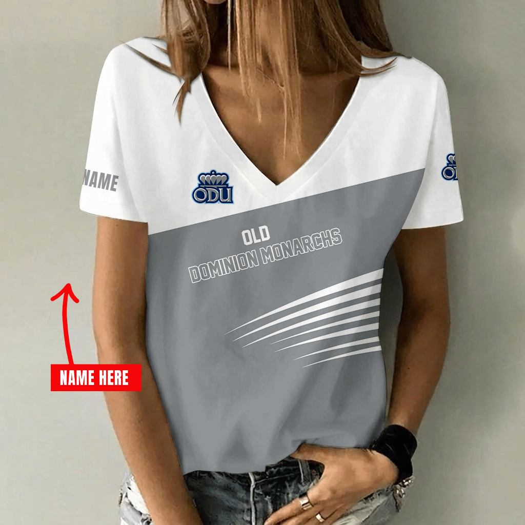 Limited Edition – Customized NCAA Old Dominion Monarchs V-Neck Female Shirt