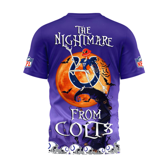 Limited Edition – Customized NFL Indianapolis Colts Halloween The Nightmare Apparel - Image 3