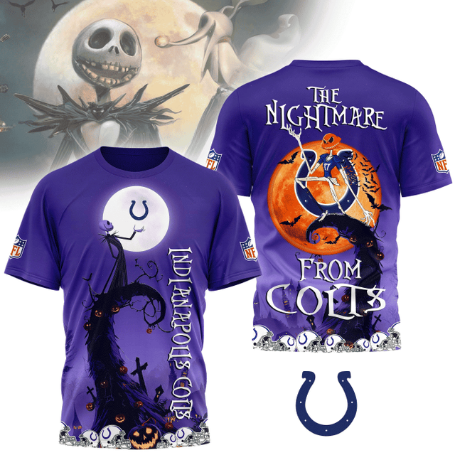 Limited Edition – Customized NFL Indianapolis Colts Halloween The Nightmare Apparel