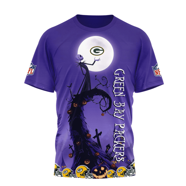 Limited Edition – Customized NFL Green Bay Packers Halloween The Nightmare Apparel - Image 2