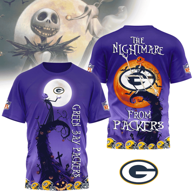 Limited Edition – Customized NFL Green Bay Packers Halloween The Nightmare Apparel