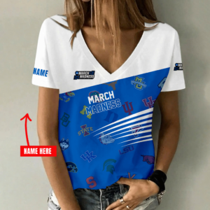 Limited Edition – New Customized NCAA All Teams Strappy V-Neck Female Shirt
