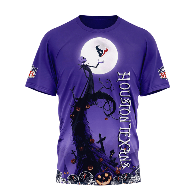 Limited Edition – Customized NFL Houston Texans Halloween The Nightmare Apparel - Image 2