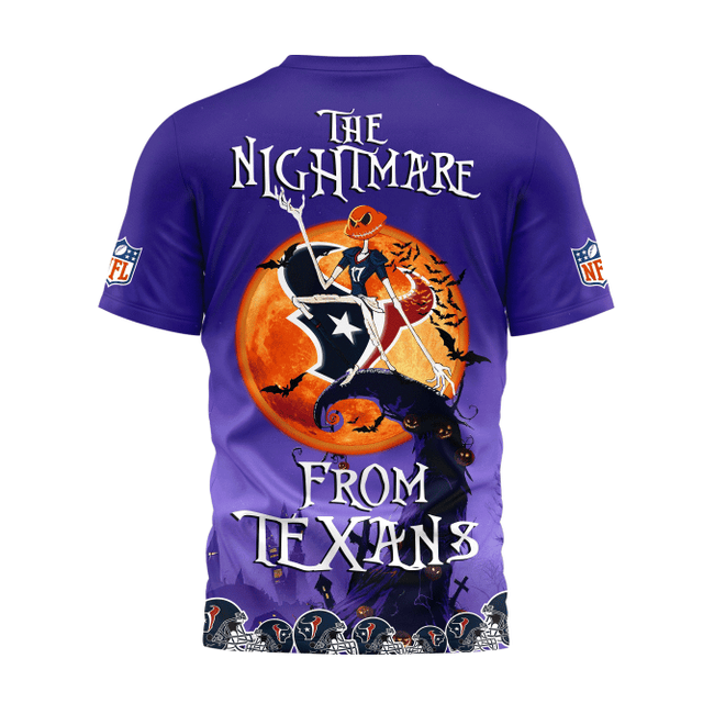 Limited Edition – Customized NFL Houston Texans Halloween The Nightmare Apparel - Image 3