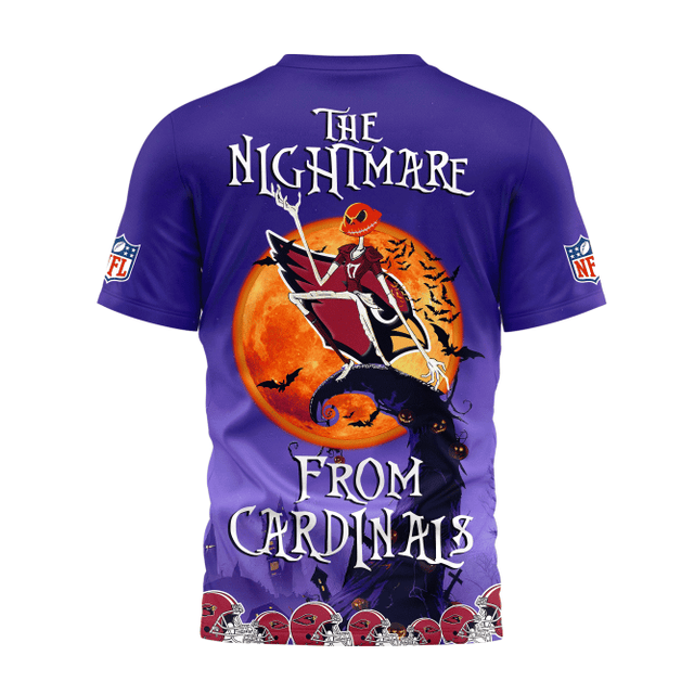 Limited Edition – Customized NFL Arizona Cardinals Halloween The Nightmare Apparel - Image 3