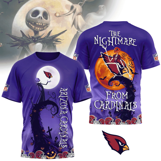 Limited Edition – Customized NFL Arizona Cardinals Halloween The Nightmare Apparel