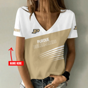 Limited Edition – New Customized NCAA Purdue Boilermakers Strappy V-Neck Female Shirt
