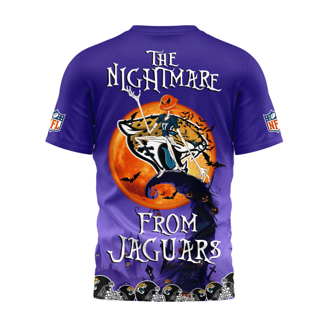 Limited Edition – Customized NFL Jacksonville Jaguars Halloween The Nightmare Apparel - Image 3