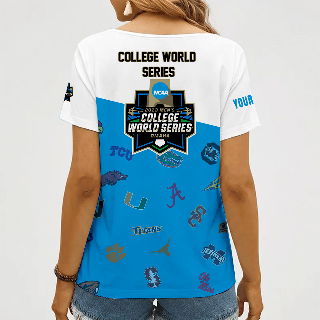 Limited Edition – Customized NCAA All Teams V-Neck Female Shirt - Image 2