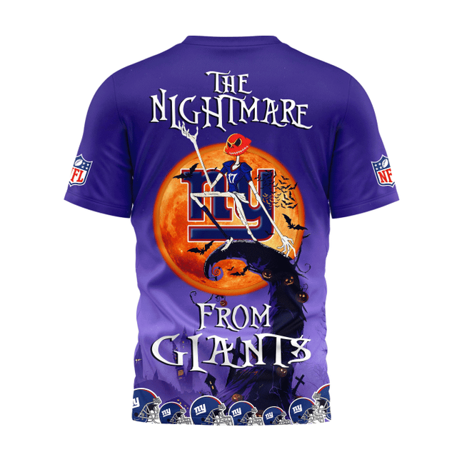 Limited Edition – Customized NFL New York Giants Halloween The Nightmare Apparel - Image 3