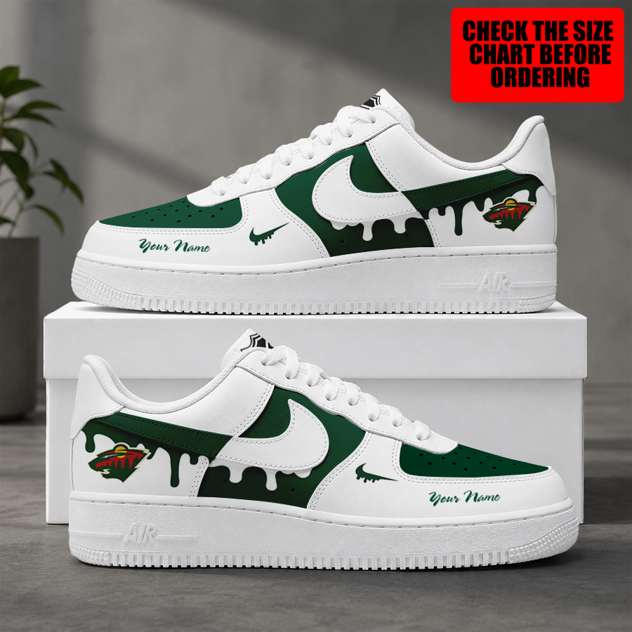 Limited Edition – Customized NHL Minnesota Wild Air Force 1 Shoes