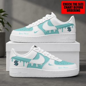 Limited Edition – Customized NHL Seattle Kraken Air Force 1 Shoes