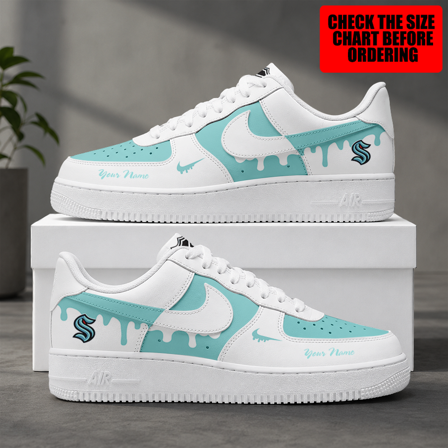 Limited Edition – Customized NHL Seattle Kraken Air Force 1 Shoes