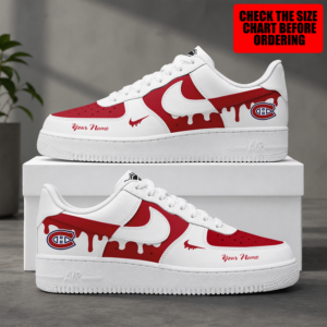 Limited Edition – Customized NHL Montreal Canadiens Air Force 1 Shoes