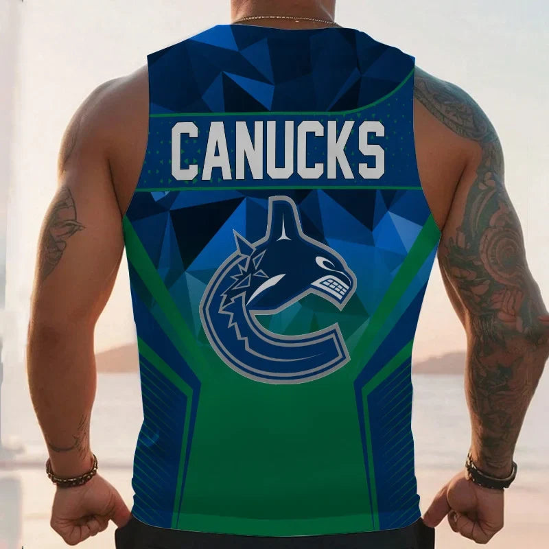 Limited Edition – Customized NHL Vancouver Canucks Unisex Tank Top - Image 2