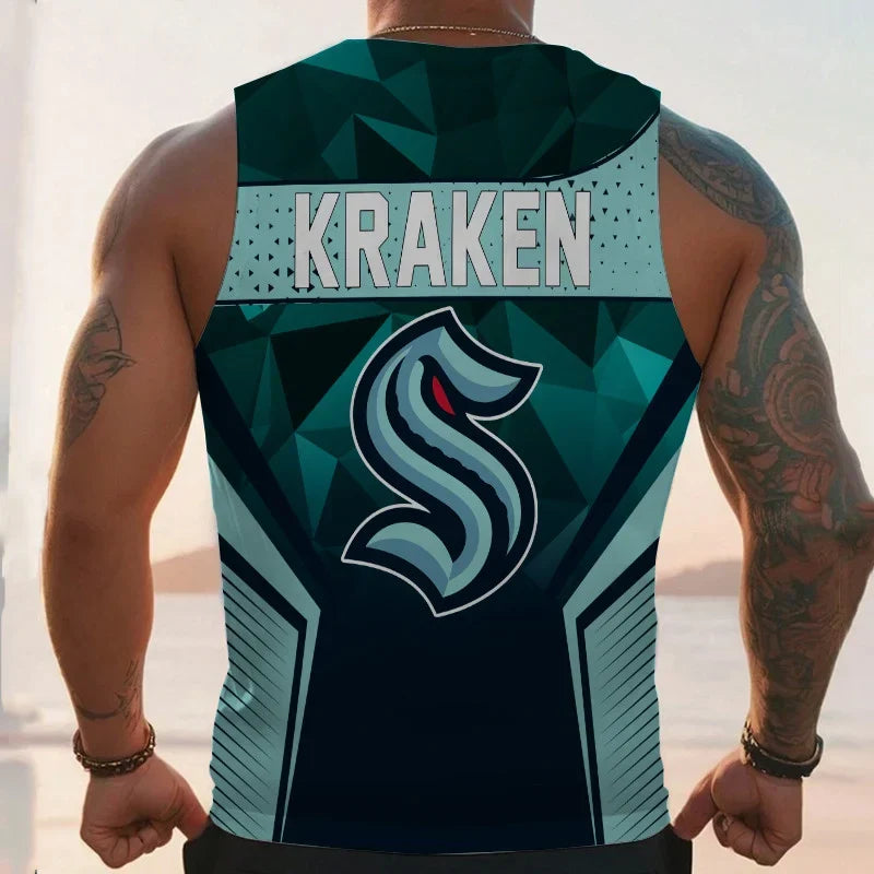 Limited Edition – Customized NHL Seattle Kraken Unisex Tank Top - Image 2