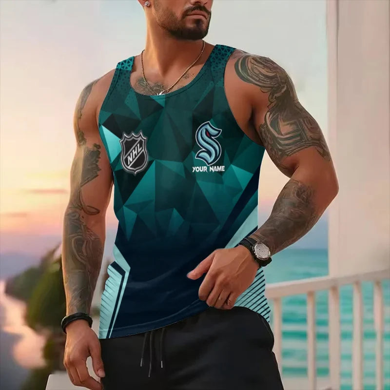 Limited Edition – Customized NHL Seattle Kraken Unisex Tank Top