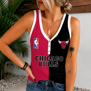 Limited Edition – Customized Nba Chicago Bulls Women’s V-Neck Tank Top