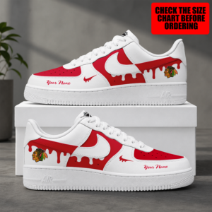 Limited Edition – Customized NHL Chicago Blackhawks Air Force 1 Shoes